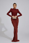 Aneira Sienna Ruching Maxi Dress