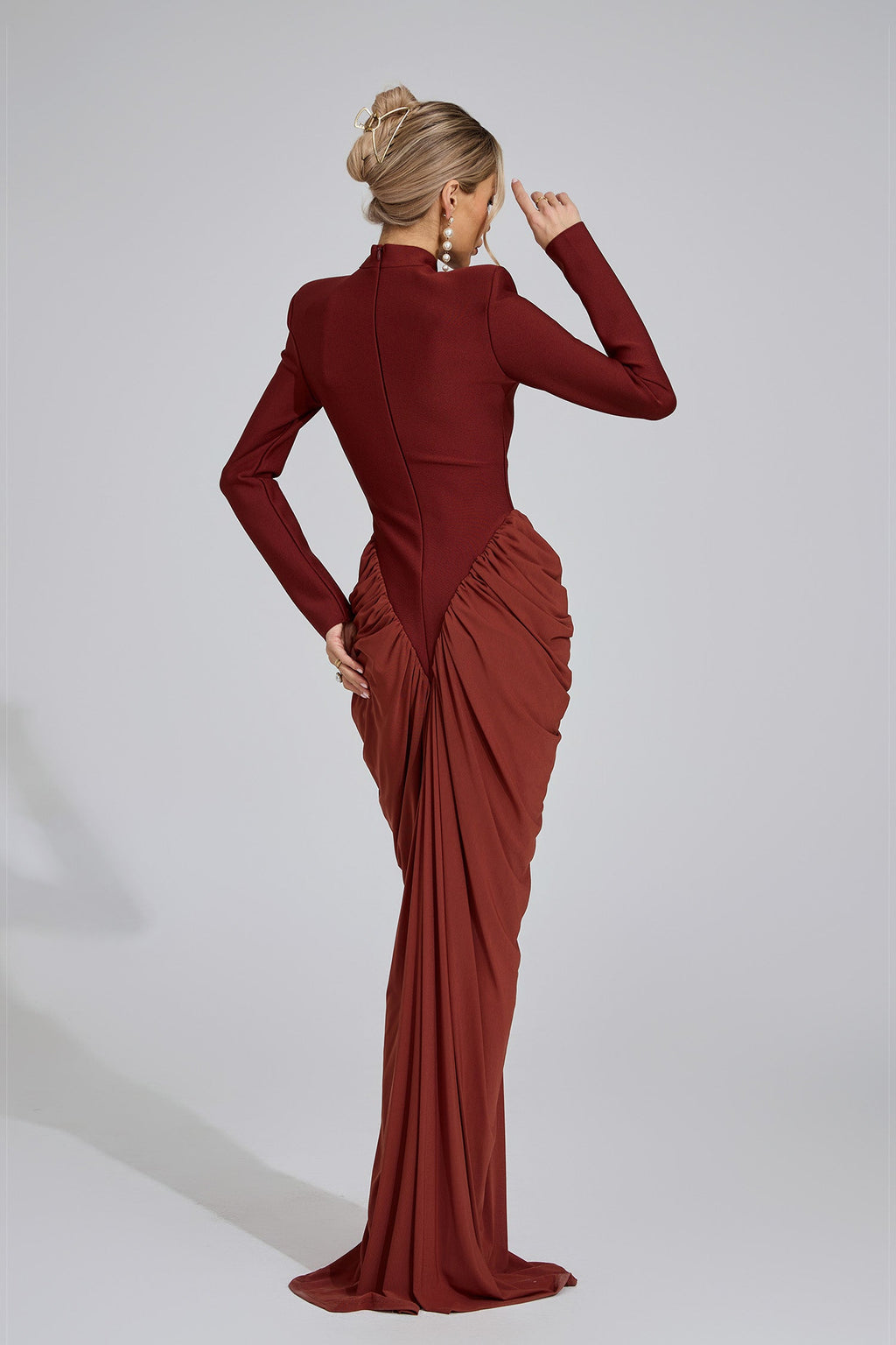 Aneira Sienna Ruching Maxi Dress