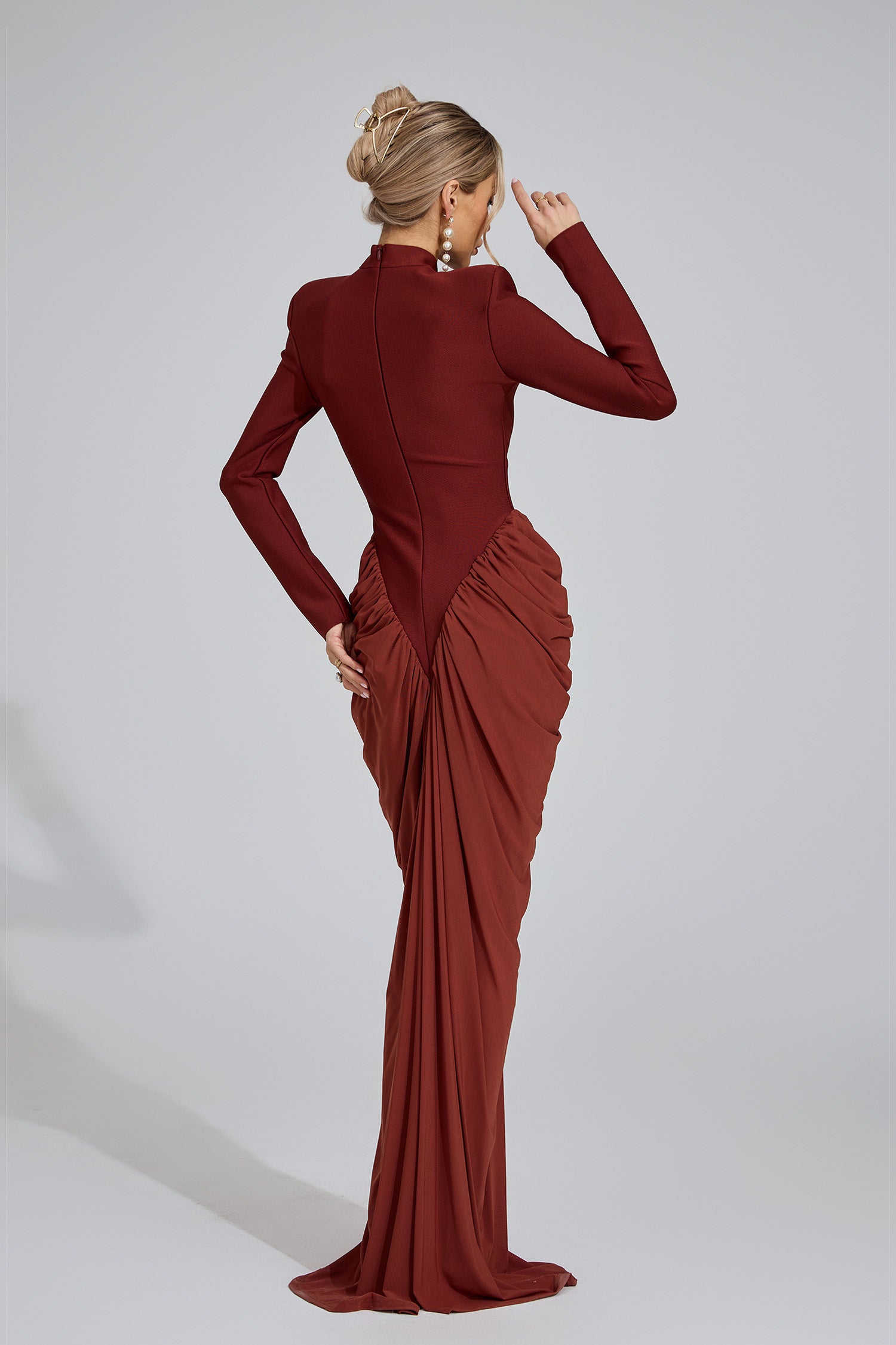 Aneira Sienna Ruching Maxi Dress