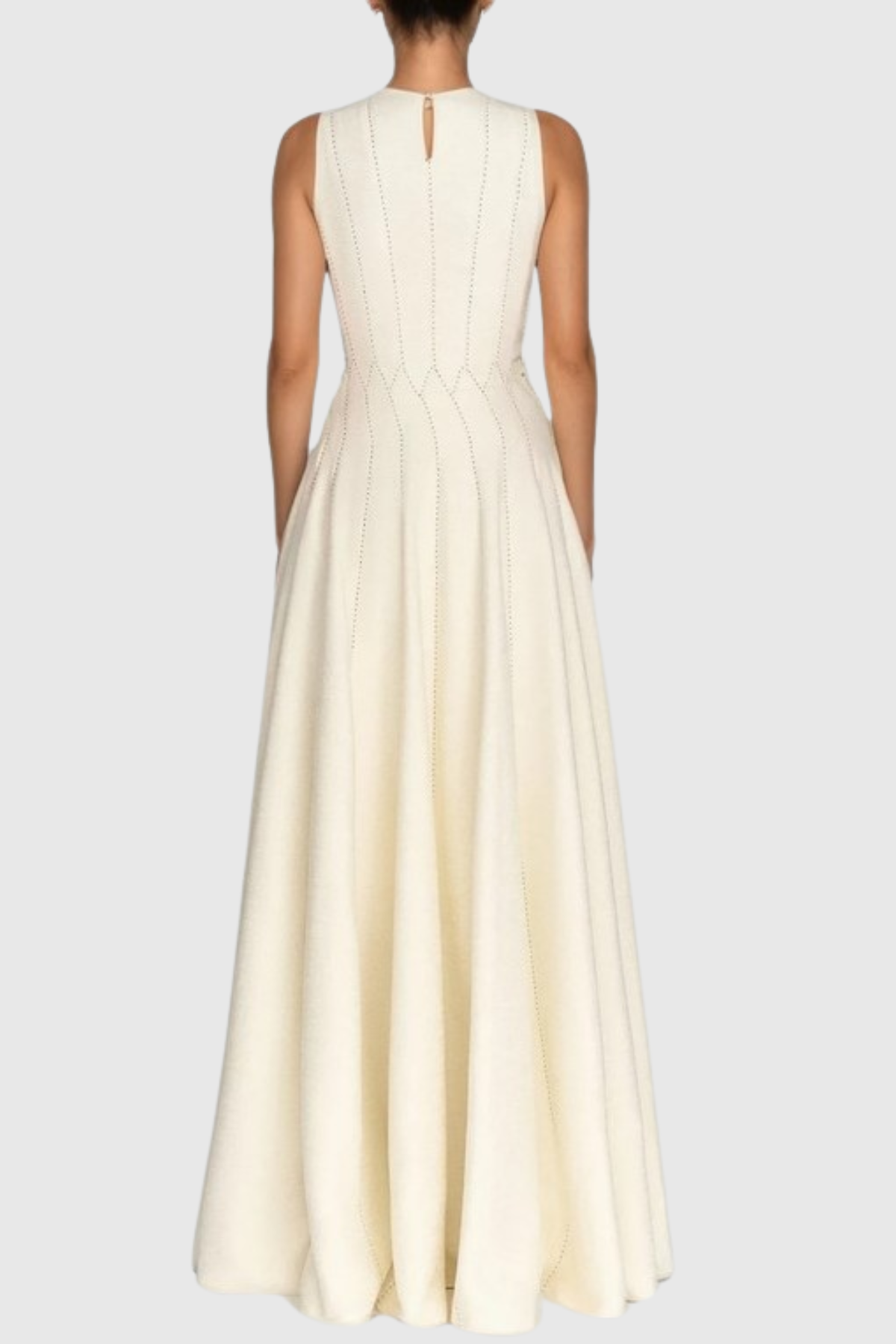 Anise Sleeveless Shirred Textured Maxi Dress