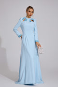 Anwen Light Blue Mermaid Maxi Dress