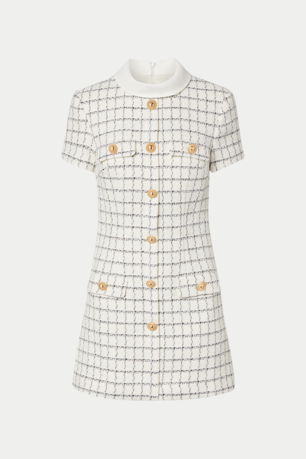 Atarah Tweed Buttoned Mini Dress