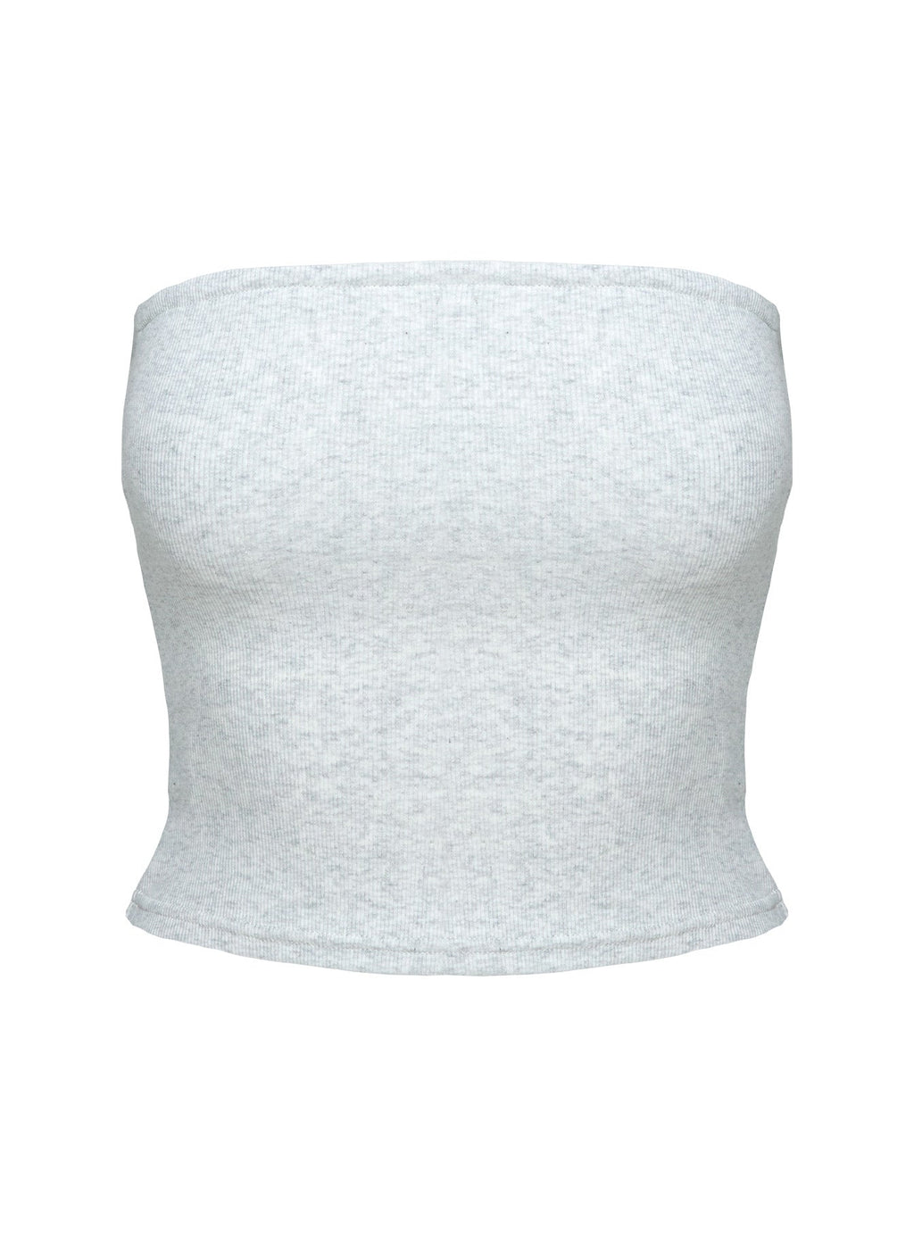 Baseline Strapless Rib Top Grey