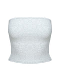 Baseline Strapless Rib Top Grey