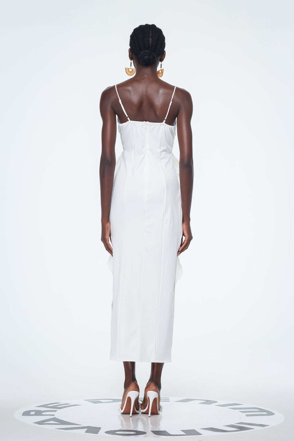 Bachtiar Spaghetti Split Maxi Dress