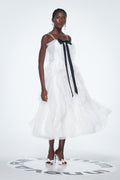 Badri Bow Ruffle Maxi Dress