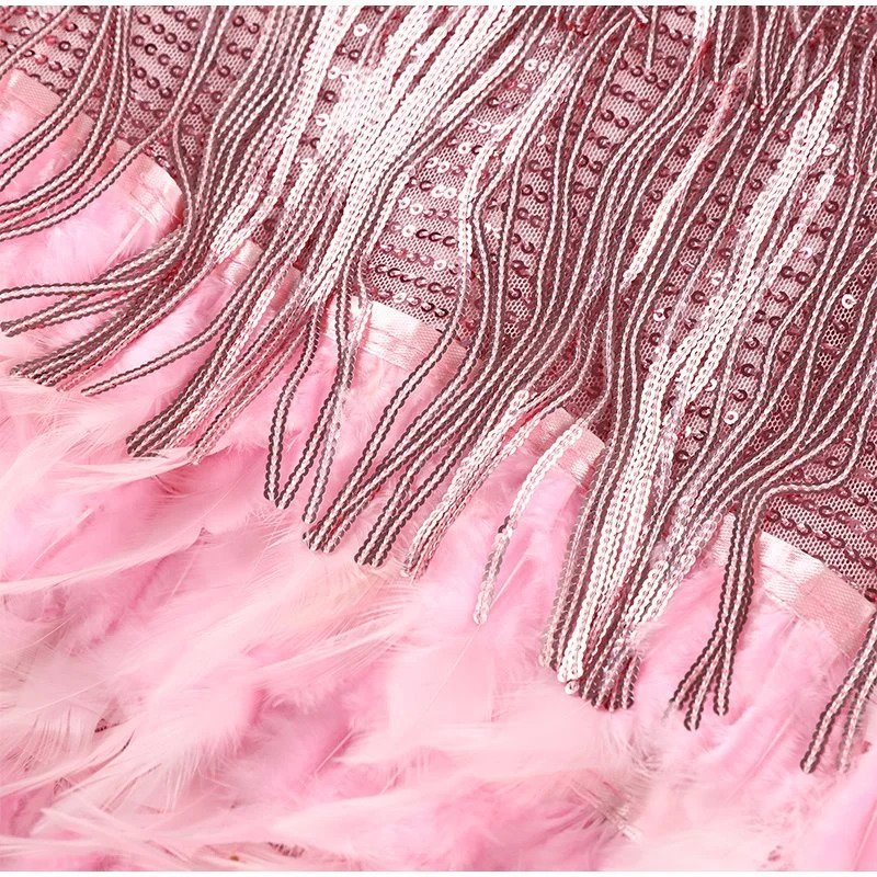 Matilda  Feather Mini Dress