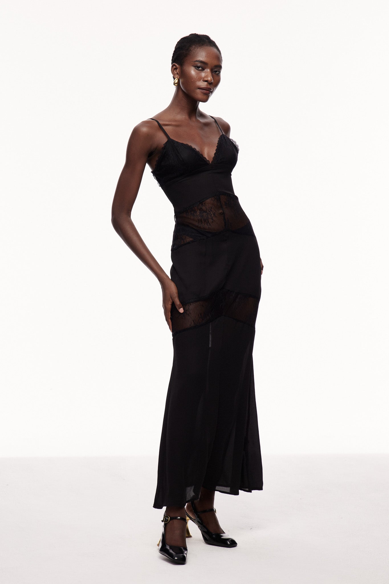 Bernal Lace Cutout Floral Maxi Dress