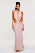 Blandina Sequin Cutout Maxi Dress