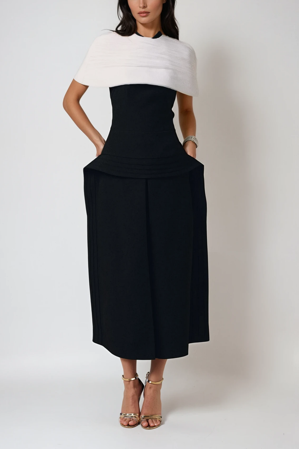 Brad Shawl Two Piece Maxi Dress