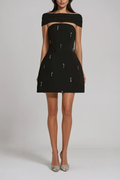 Bradamante Chain Halter Neck Mini Dress