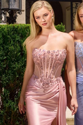 Anne Gown - Crystal Bodice With Straight Neckline