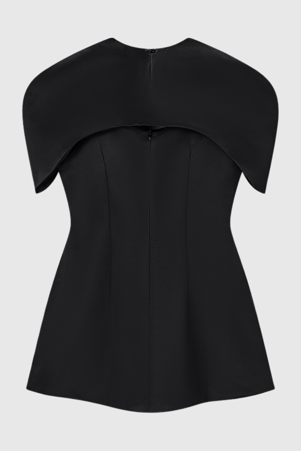 Carlotta Cape Sculptural Top & Maxi Dress Set - Black