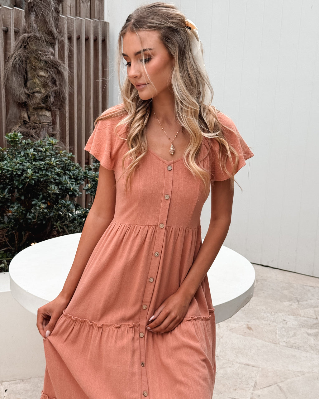 Celie Dress - Rust