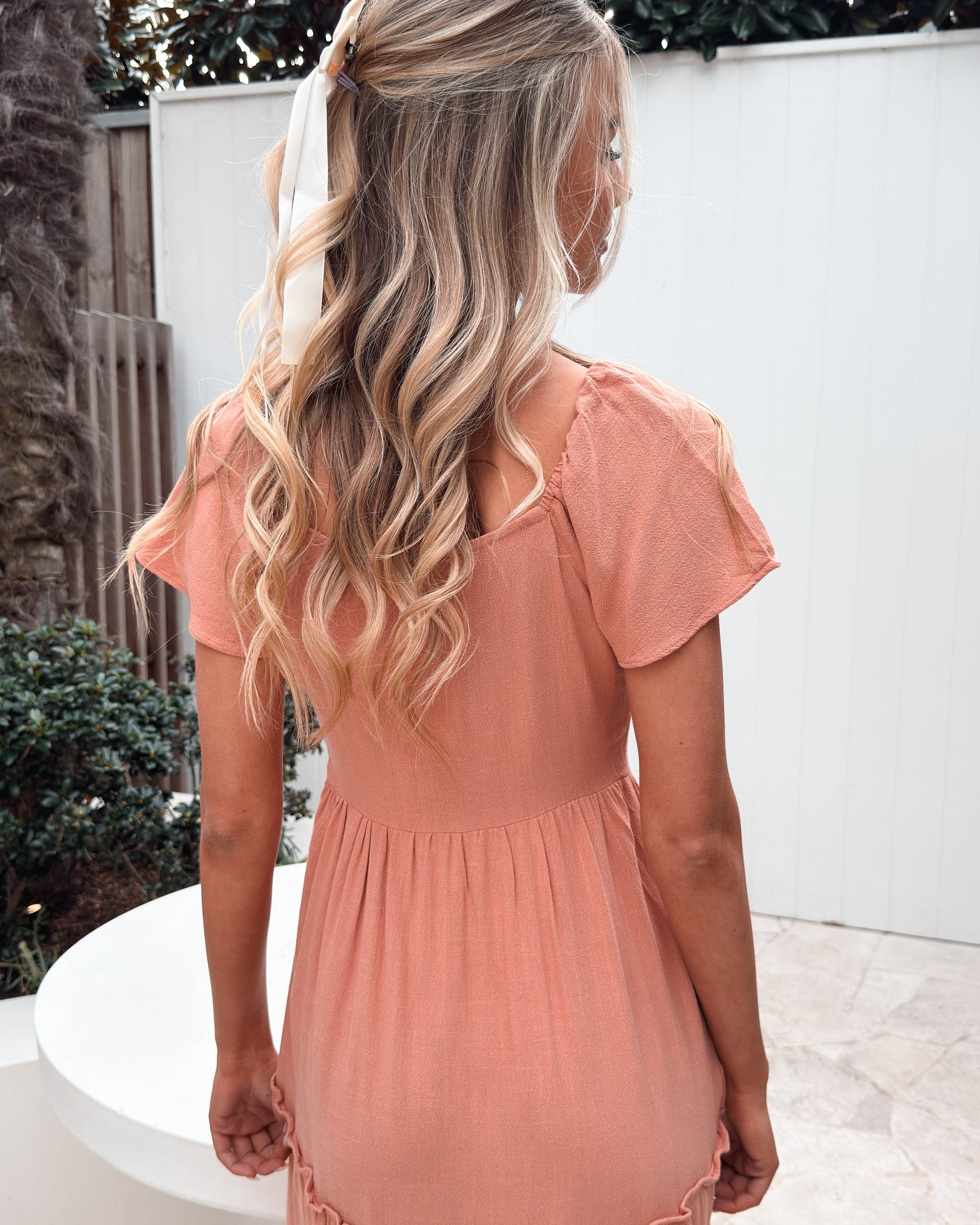 Celie Dress - Rust