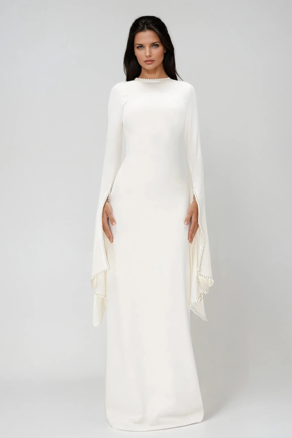 Cesare Pearl Bandage Maxi Dress