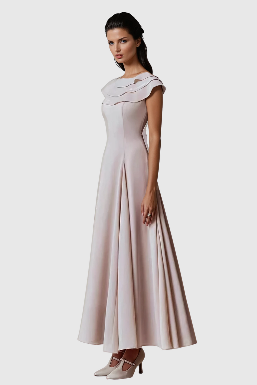 Chidiebele Ruffle Sleeveless Maxi Dress