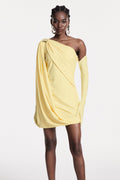 Chlodechilda Shawl Asymmetric Mini Dress
