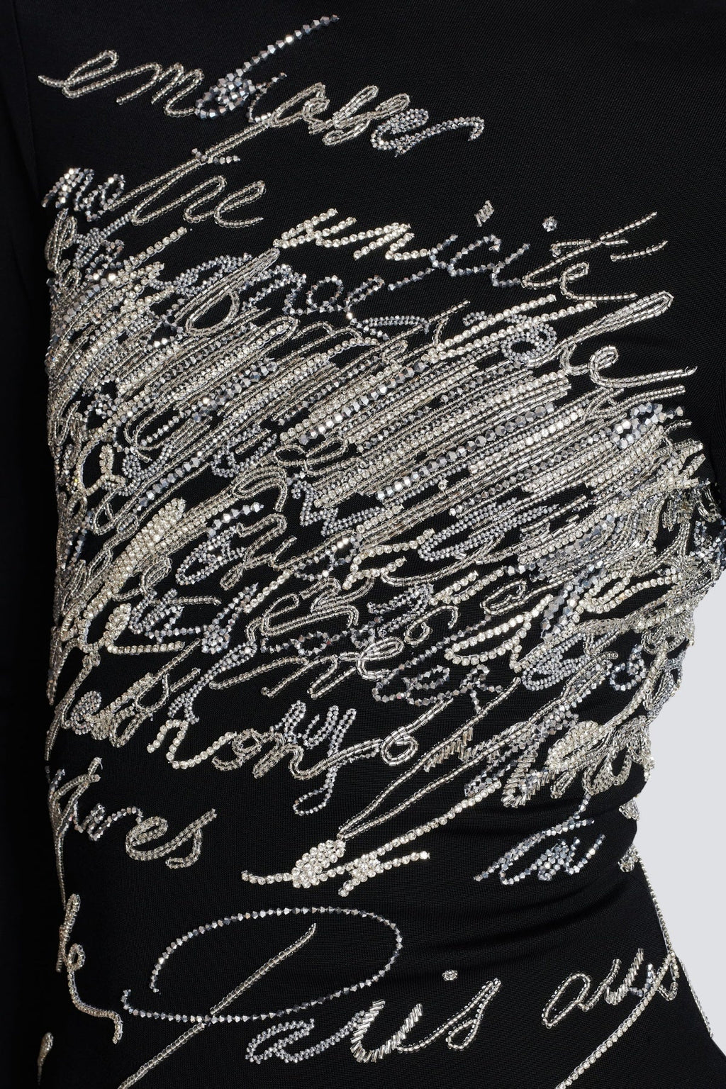 Choca Letter Embroidery Mini Dress