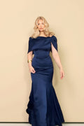 Off-Shoulder Slim-Fit Maxi Dress