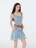 Cowgirl Off Shoulder Mini Dress