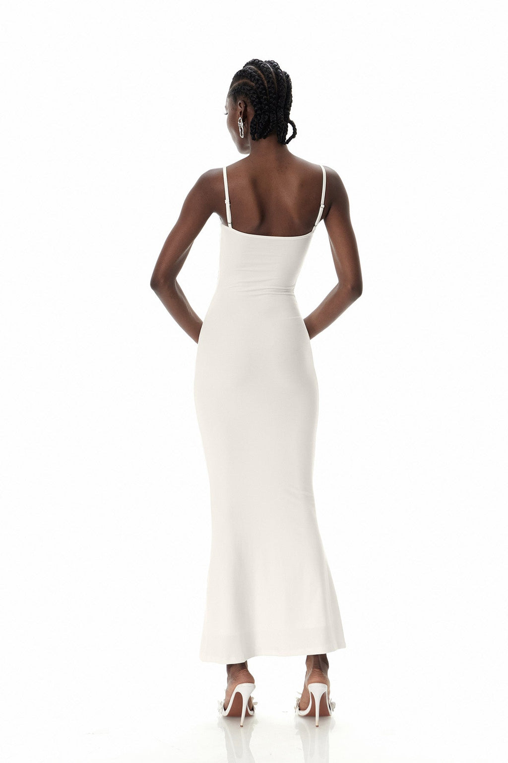 Coy Spaghetti Lace Maxi Dress