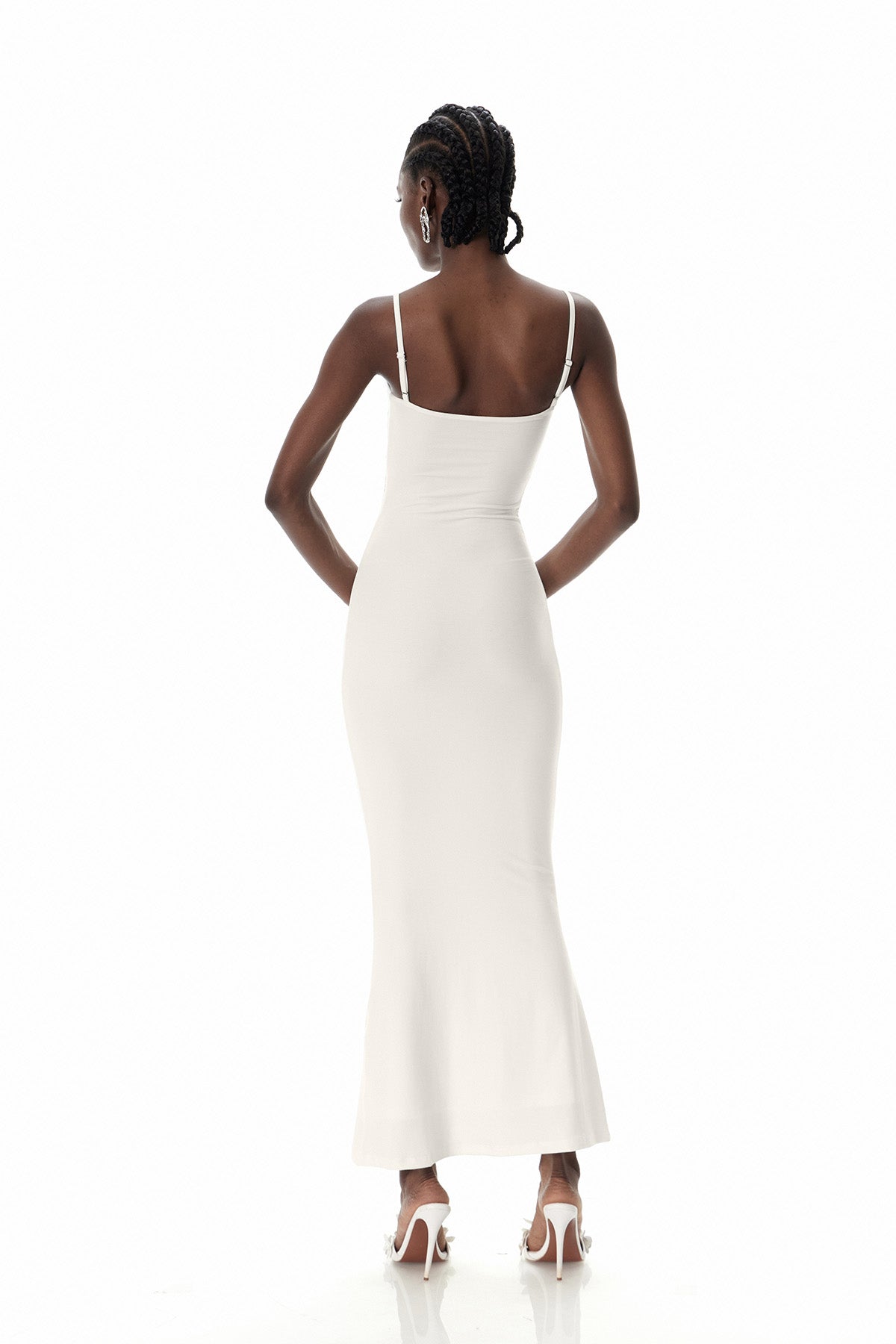 Coy Spaghetti Lace Maxi Dress