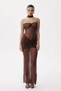 Daedalus Strapless Sequin Maxi Dress
