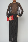 Derek Backless Dot Maxi Dress