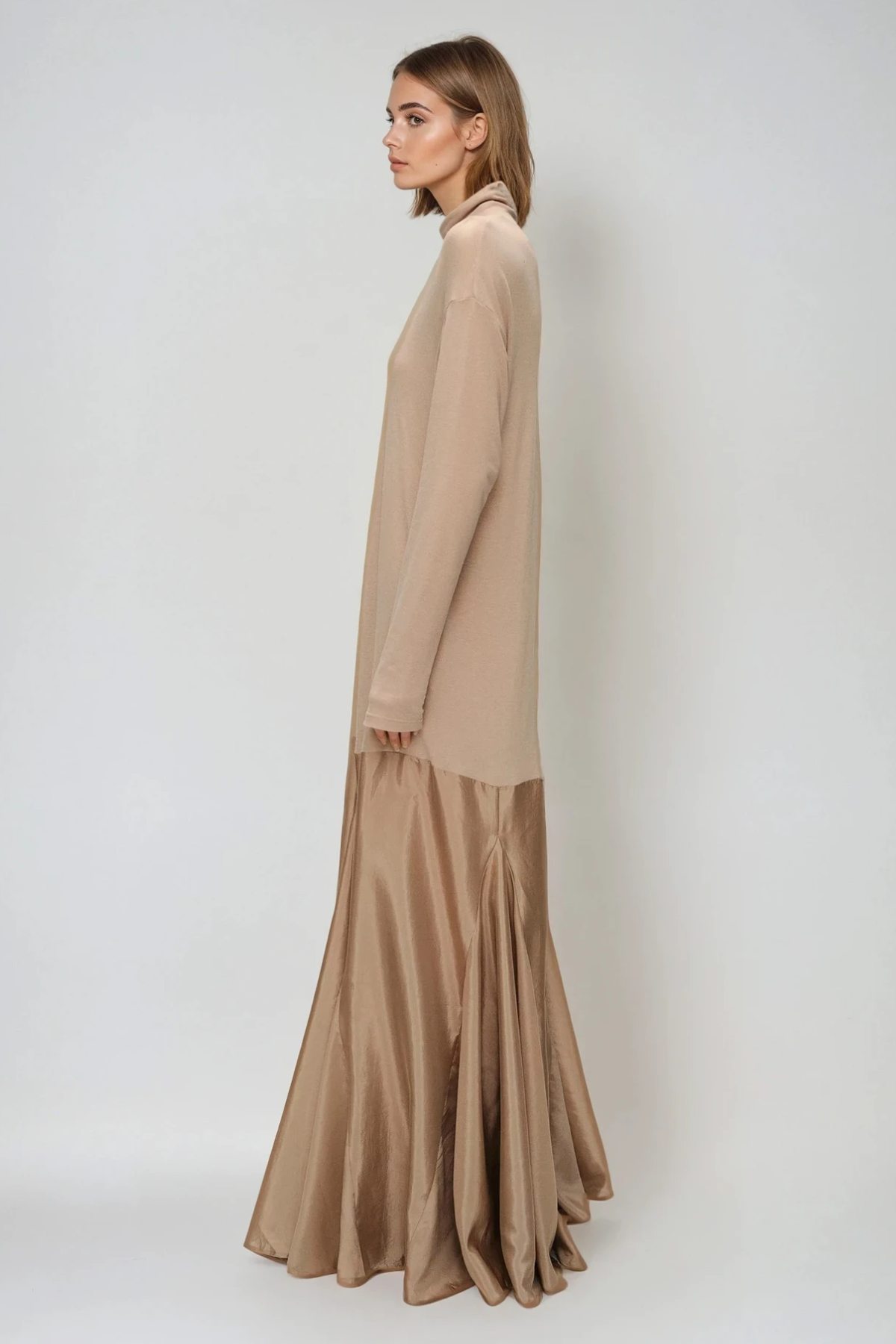 Dilnoza Deconstruct Flared Maxi Dress