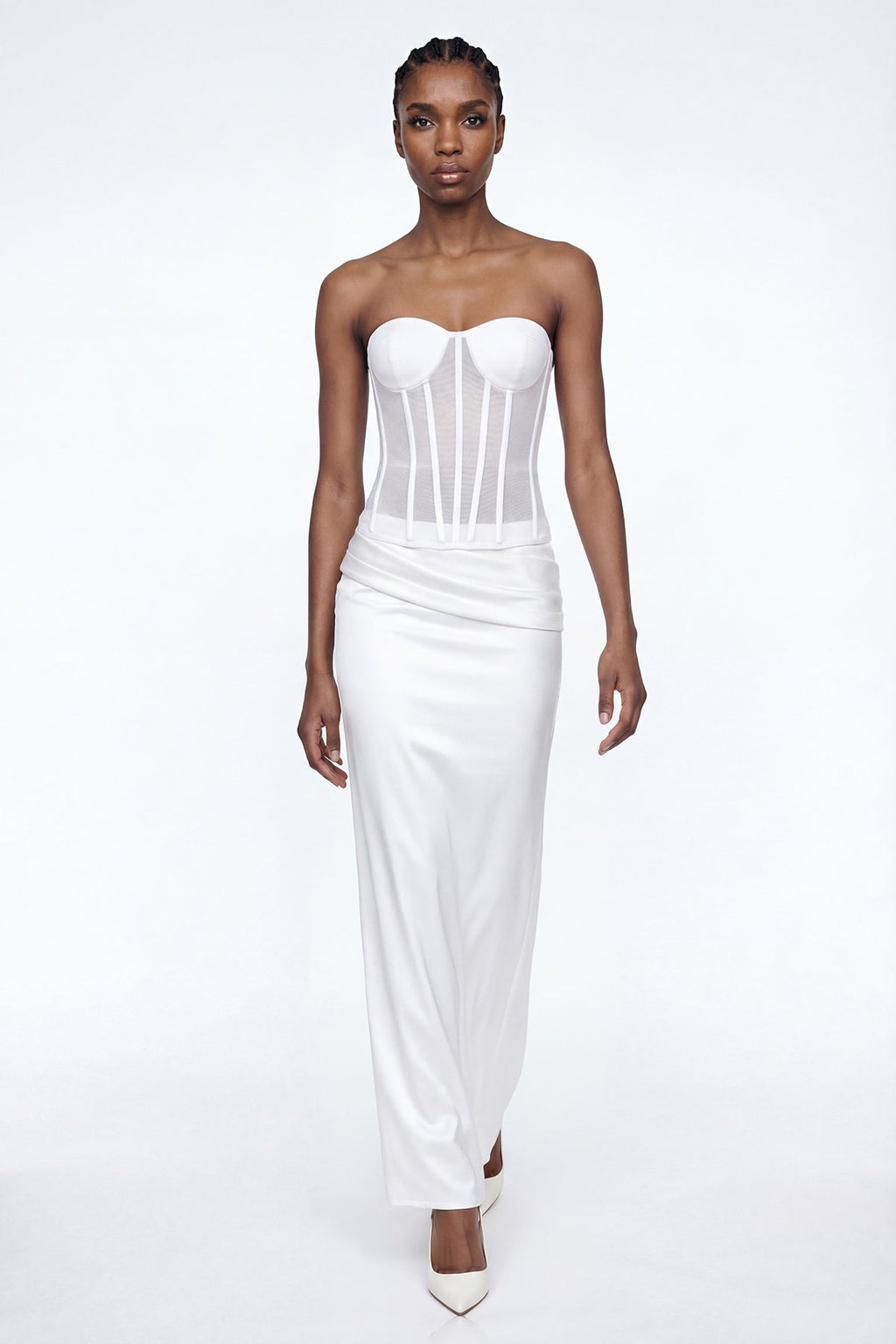Dimos Strapless Corset Maxi Dress