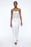 Dimos Strapless Corset Maxi Dress