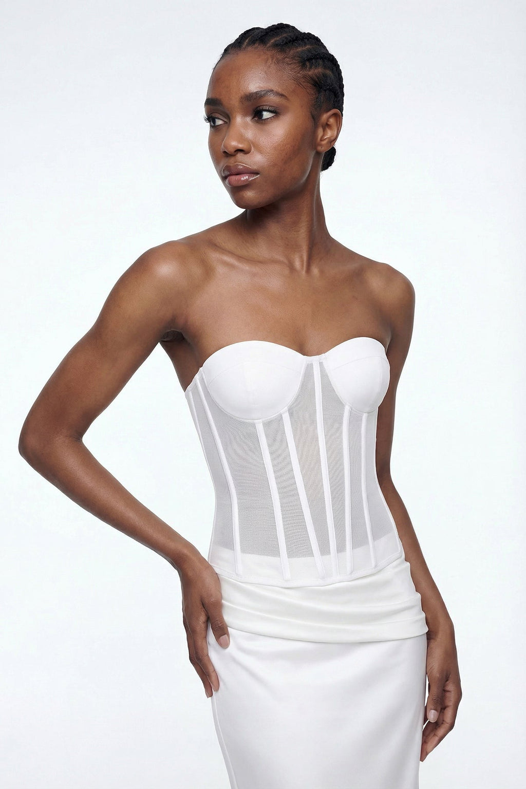 Dimos Strapless Corset Maxi Dress