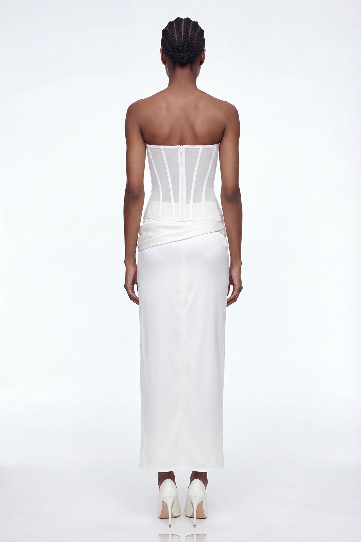 Dimos Strapless Corset Maxi Dress