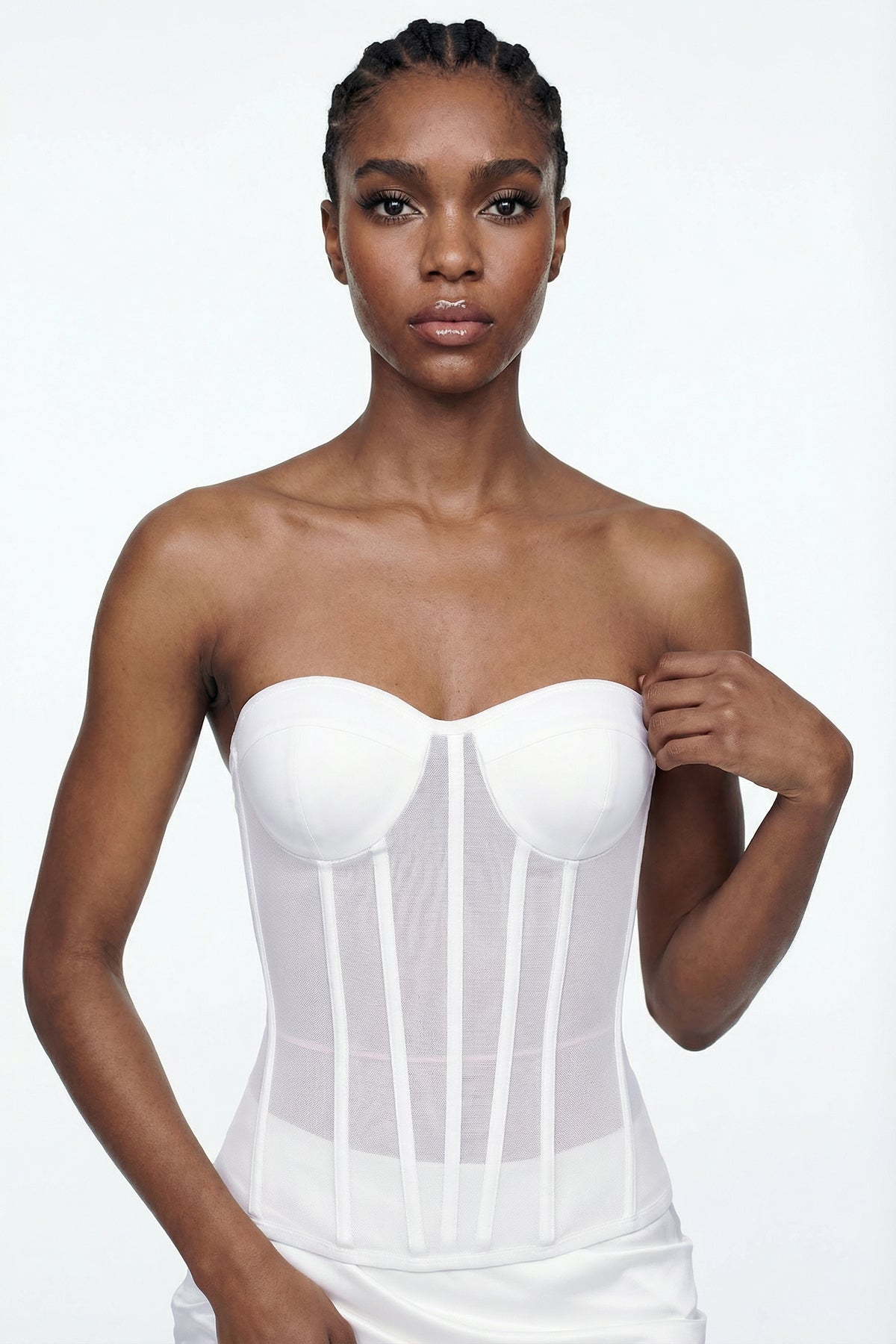 Dimos Strapless Corset Maxi Dress