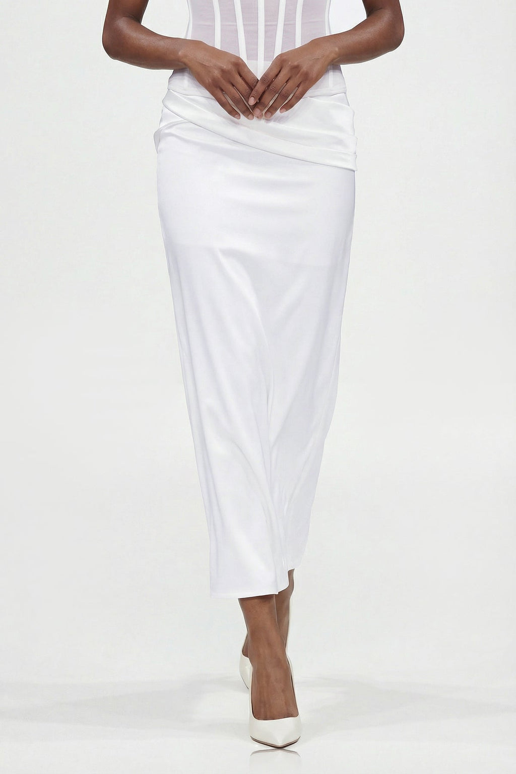 Dimos Strapless Corset Maxi Dress