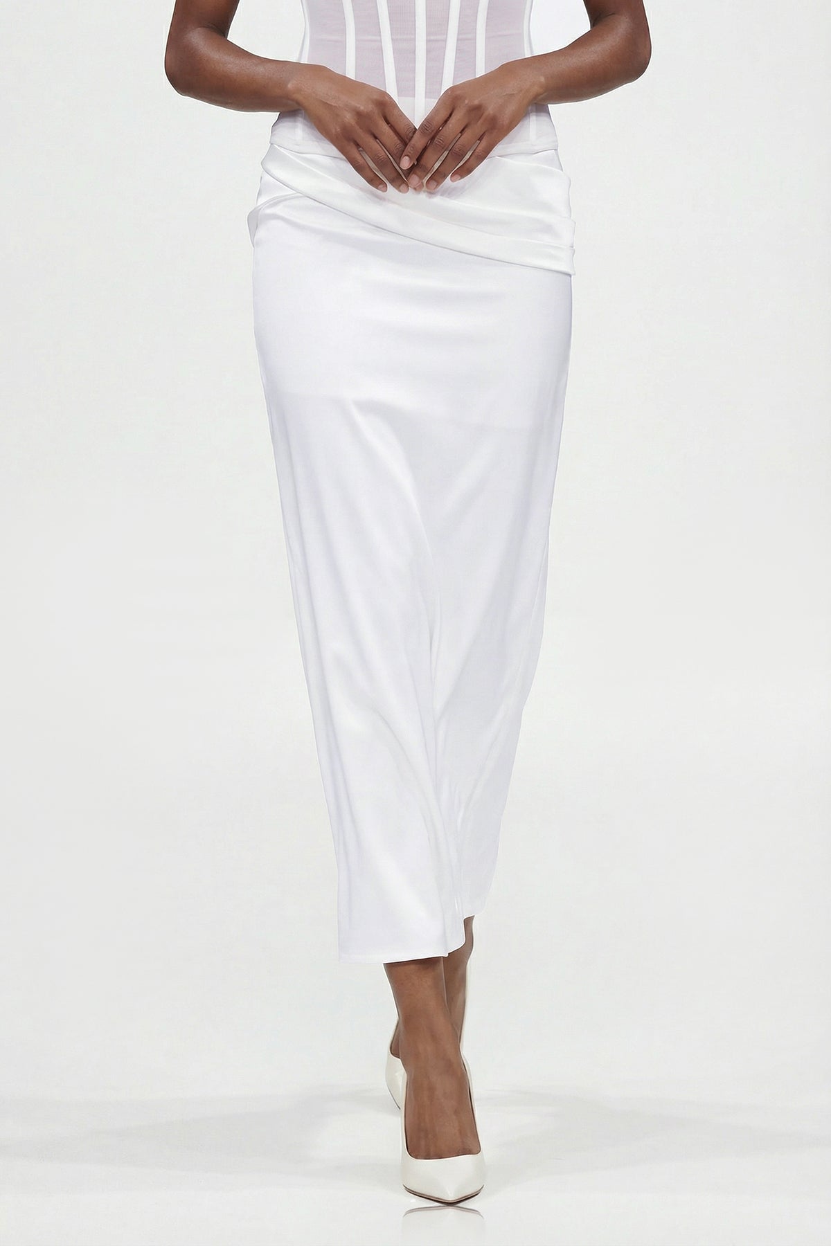 Dimos Strapless Corset Maxi Dress