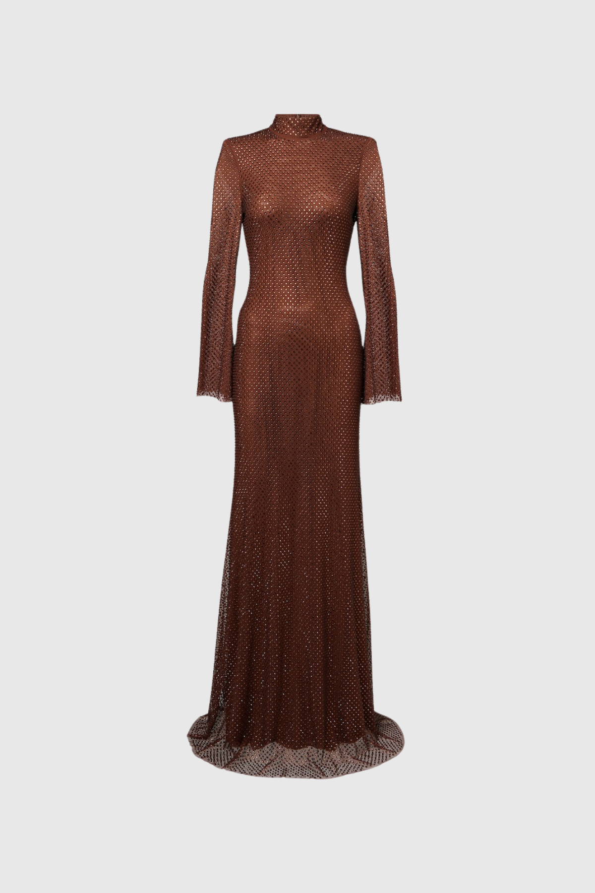 Dipali High Neck Rhinestone Maxi Dress