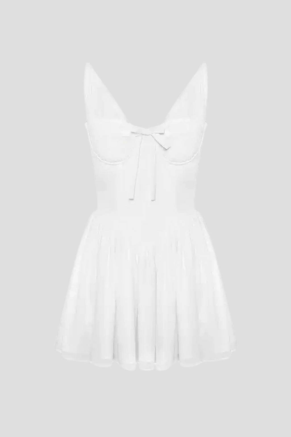 Doers Bow Ruched Mini Dress