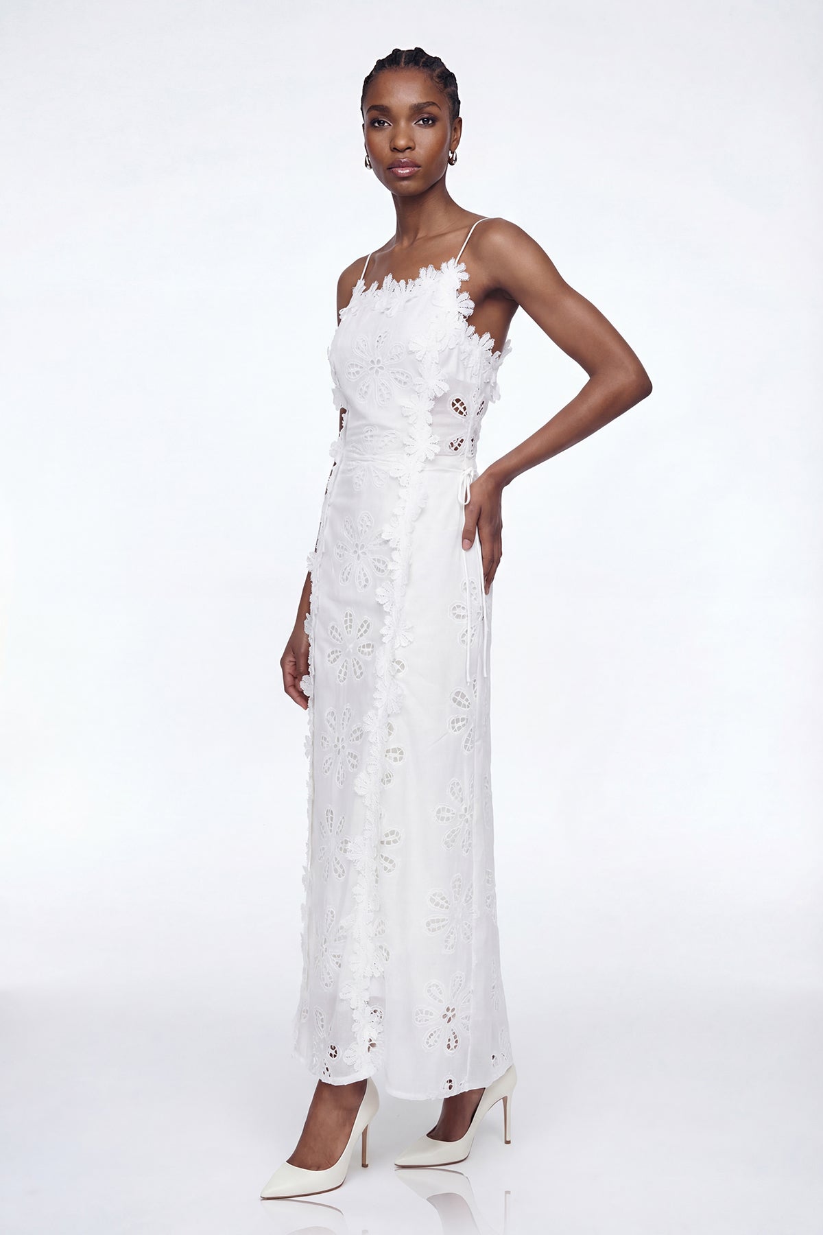 Dorijan Floral Spaghetti Maxi Dress