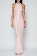 Dory Sleeveless Ruch Rhinestone Maxi Dress