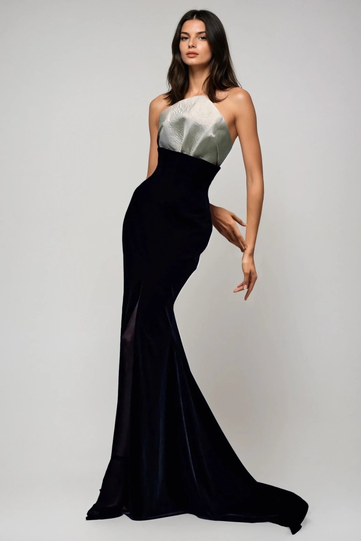Dovid Ruch High Split Maxi Dress