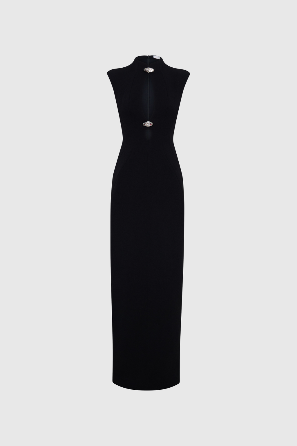 Duarte Sleeveless Cutout Maxi Dress In Black
