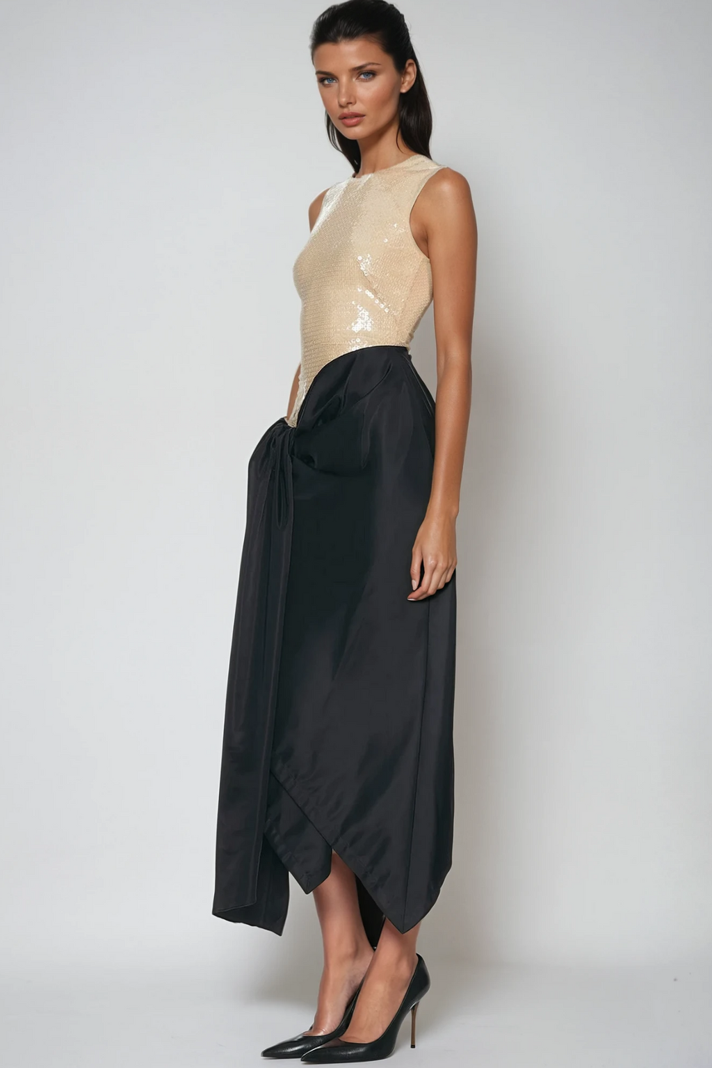 Dubhghlas Deconstruct Sequin Maxi Dress