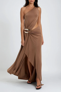 Dudley One Shoulder Asymmetric Maxi Dress