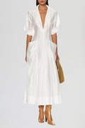 Dunstan Plunge Deconstruct Maxi Dress
