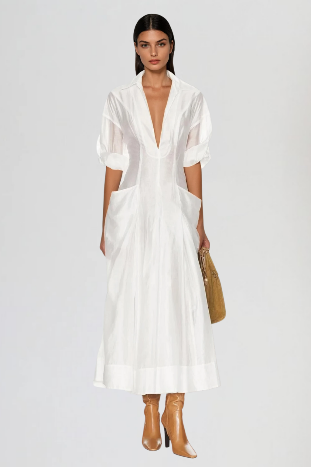 Dunstan Plunge Deconstruct Maxi Dress