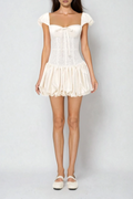 Durga Lace Corset Bubble Mini Dress