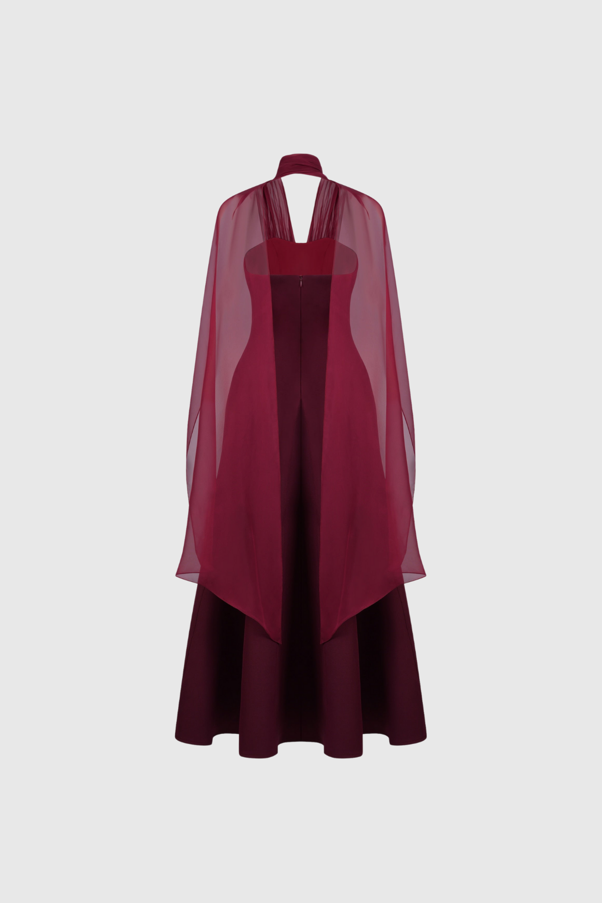 Dusana Mesh Shawl Maxi Dress