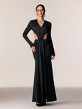 Edite Cutout Ruch Maxi Dress
